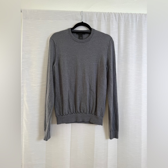 Bloomingdale’s Men’s Crewneck Sweater Charcoal Classic Gray Luxury Knit | Size M - Picture 3 of 7
